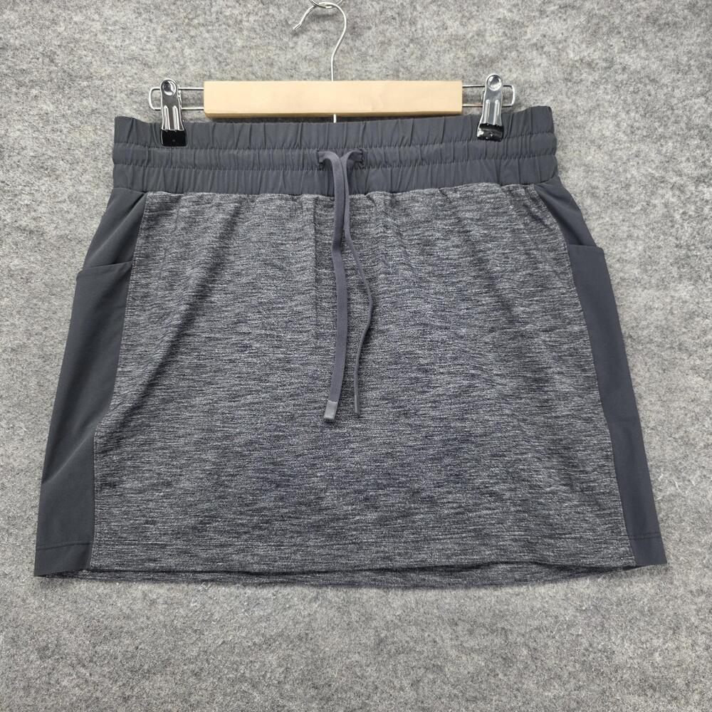 Athleta Skort Womens Small Gray Athletic Running Tennis Drawstring Lined Pockets